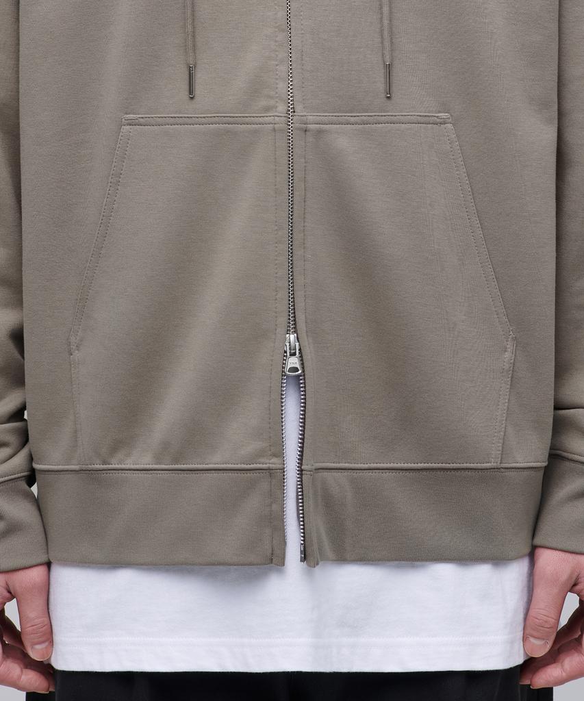 Musinsa Standard Flat Terry Oversized Hooded Sweat Zip-Up [Dusty Beige]
