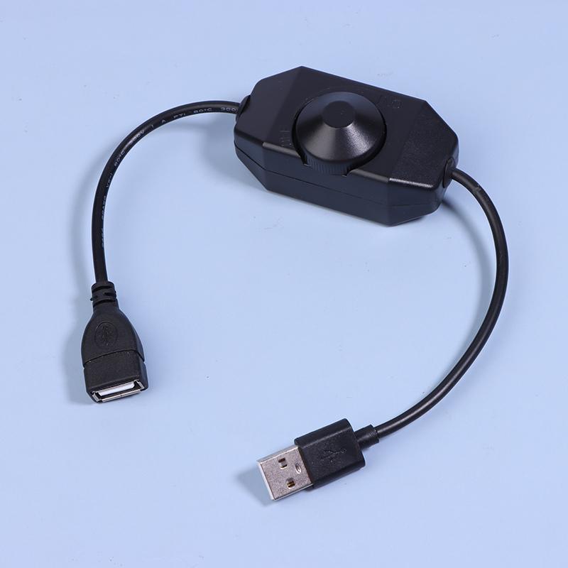 1Pc Usb Dc 5V Stepless Manual Knob Touch Led Dimmer Switch For 5050 2838 Strip Light 1 Channel Brightness Adjustment Controller