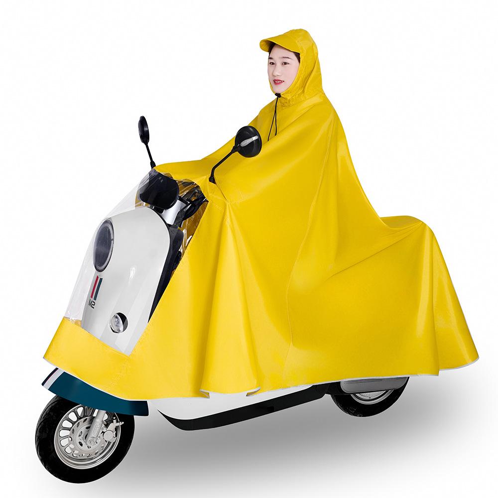 Extra Thick XL Stormproof Rain Poncho for Electric Vehicles - Unisex Full Body Motorcycle Cover with Foot Protection