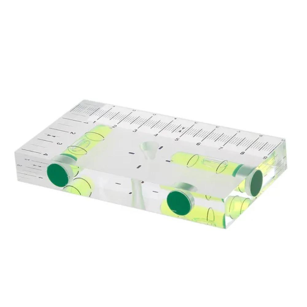 Hochpräziser transparenter magnetischer Libellenblasen-Mini-Wasserwaage MAS in zwei Richtungen