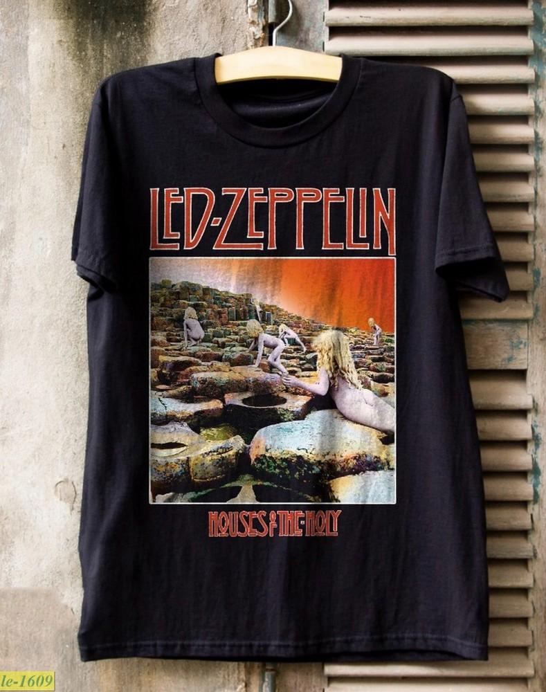 LED ZEPPELIN Houses of the Holy Album Black Unisex Tshirt Size S5XL Unisex T-Shirt S