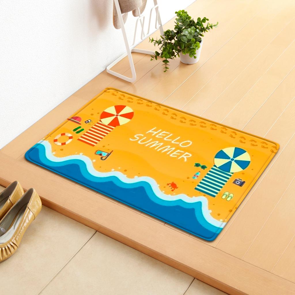 Creative Home Door Mat Water Absorbent Non-Slip Mat Living Room Kitchen Floor Mat Bedroom Carpet