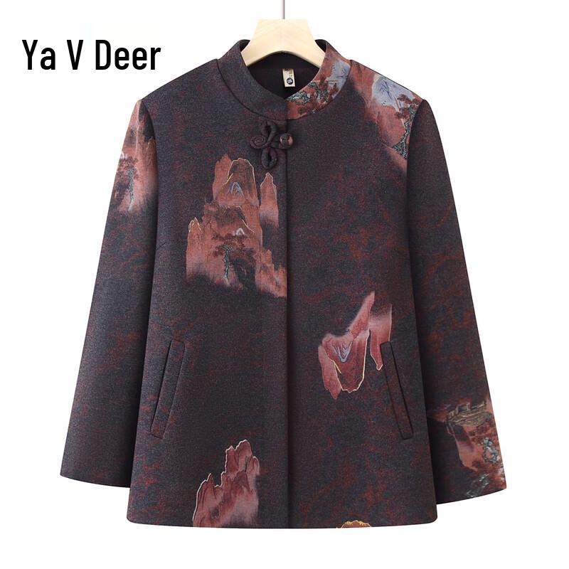 Yalu Elderly Women s Autumn/Winter Casual Jacket 3XL (110-125 lbs)