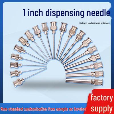 1-Inch Stainless Steel Dispensing Needle Tip, 25MM 304, for Epoxy Glue Coating Dispensers
