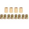 Brake Tube Connectors  Brake Line Fittings Assortment 3/8in‑24 Thread for 3/16in Pipe Replacement for