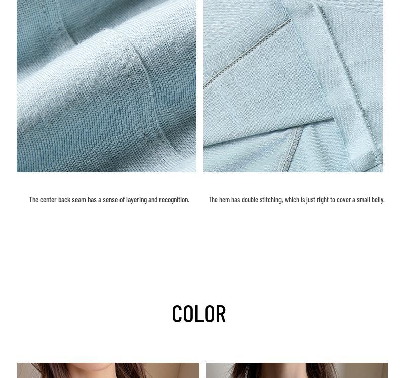 Women's Long Sleeve Round Neck Layered Top for Early Autumn