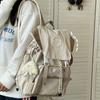 Schoolbag Junior high school student backpack male large capacity travel backpack college student computer bag simple high school atmosphere schoolbag