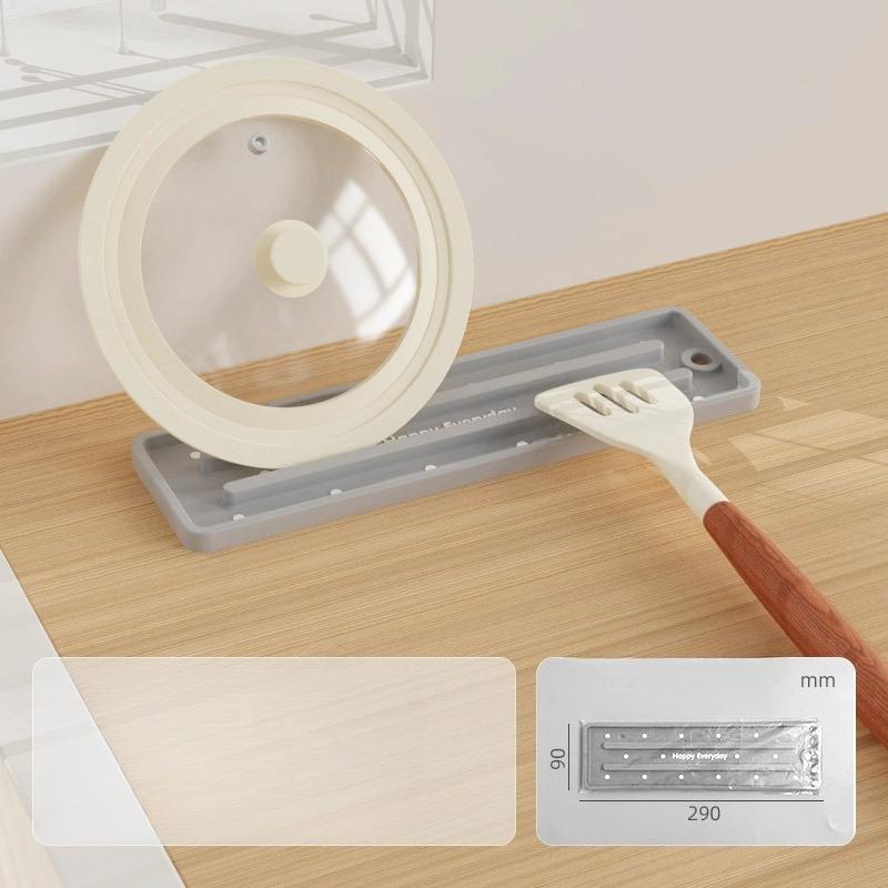Soft Glue Lid Pad Storage Lid Rack Placer Countertop Drain Pad Multi-functional Cutting Board Placement Pad