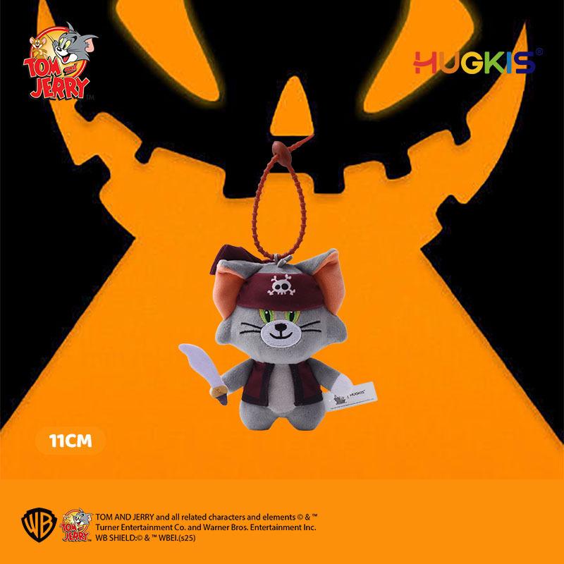 Tom & Jerry Plush Toys: Cat Pendant & Mouse Keychain Charms for Kids