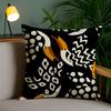 Art Abstract Illustration Cushion Cover Soft Short Plush Double-Sided Printing Home Decor Machine Washable Pillow Case Gift