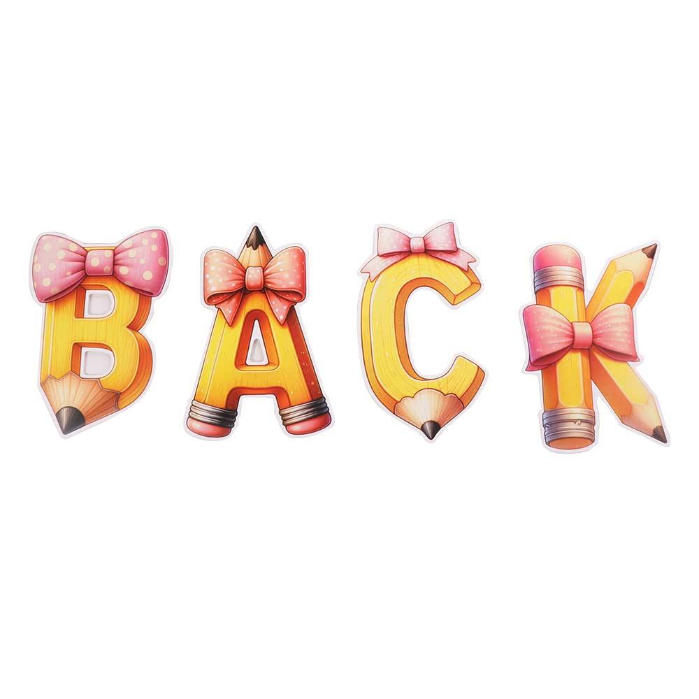 Cartoon Back To School Spiral Banner Paper Welcome Hanging Flag Classroom Kindergarten