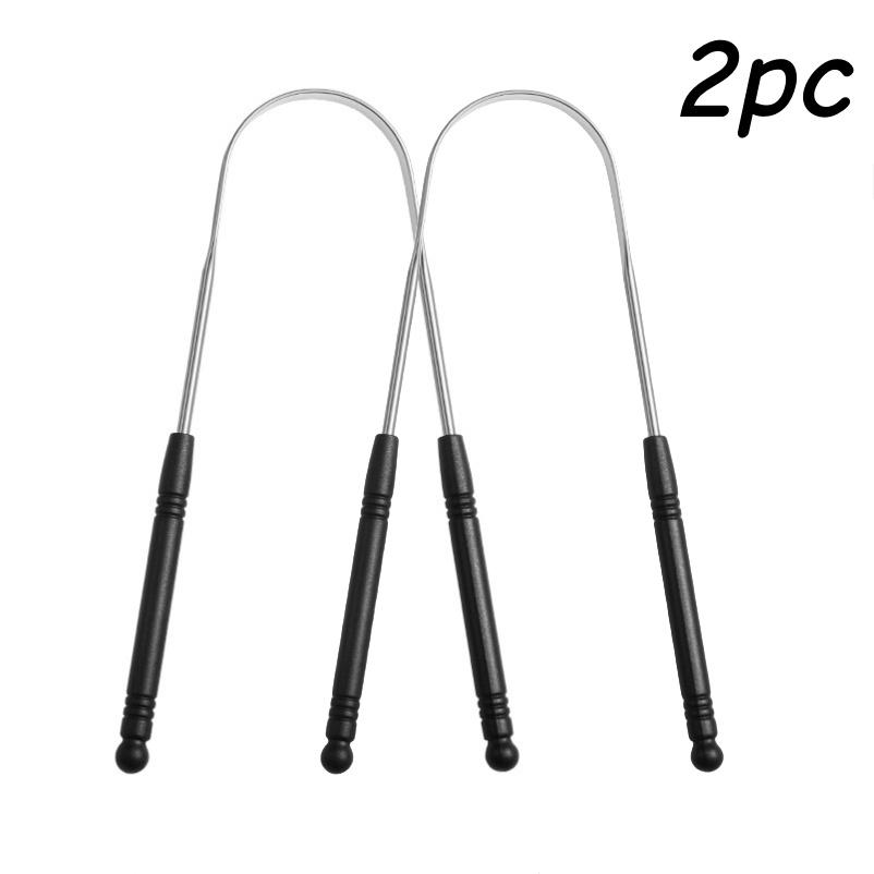 Stainless Steel Tongue Scraper Oral Cleaner For Bad Breath Removal And Oral Hygiene Care Essential Dental Tool