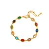 Women's Bohemian Rhinestone Bracelet - Colorful, Versatile, Luxury Titanium Stainless Steel