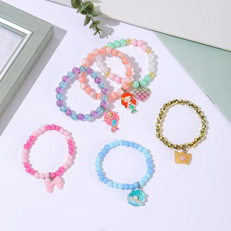 Sweet Candy Color Resin Bear Bracelet for Women