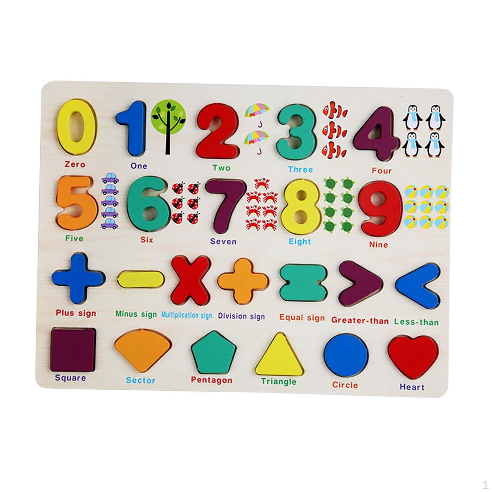 

for Toddlers, Learning Puzzles Toys Preschool Year Old Birthday Gift S Numbers Board