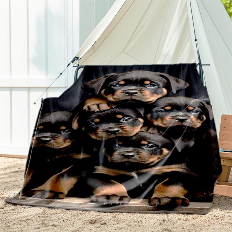 1pc animal pattern blanket, all season lightweight home office outdoor nap multifunctional blanket