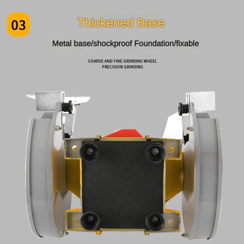 6/8 Inch High Power Electric Sander Household Portable Sharpening Equipment Multifunctional Desktop Grinding Machine