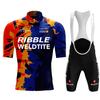 2026 New Graffiti Cycling Jersey Set Summer Cycling Clothing MTB Bike Clothes Uniform Maillot Ropa Ciclismo Man Cycling Bicycle Suit