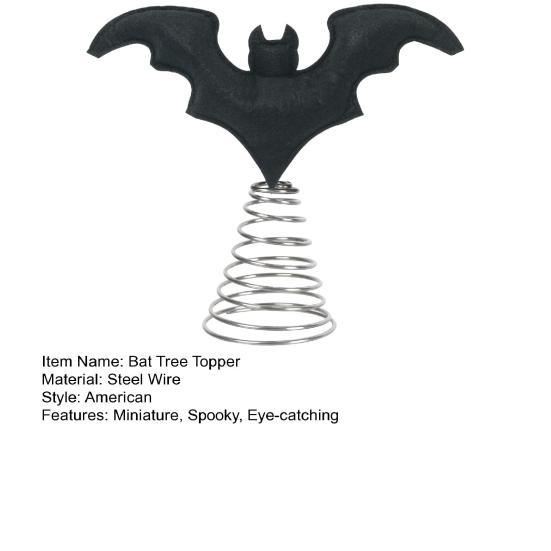 Yousheng Halloween Bat Tree Topper Miniature Spooky Bat Tabletop Ornament for Home Office Halloween Party Decoration