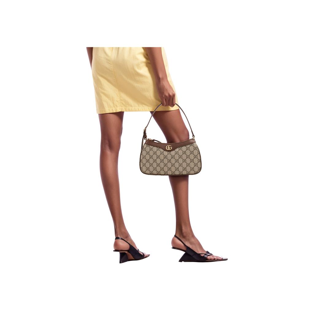 Gucci Ophidia Small Handbag Beige/Ebony Supreme Women Shoulder_bags Tan 735145-KAAAD-8358