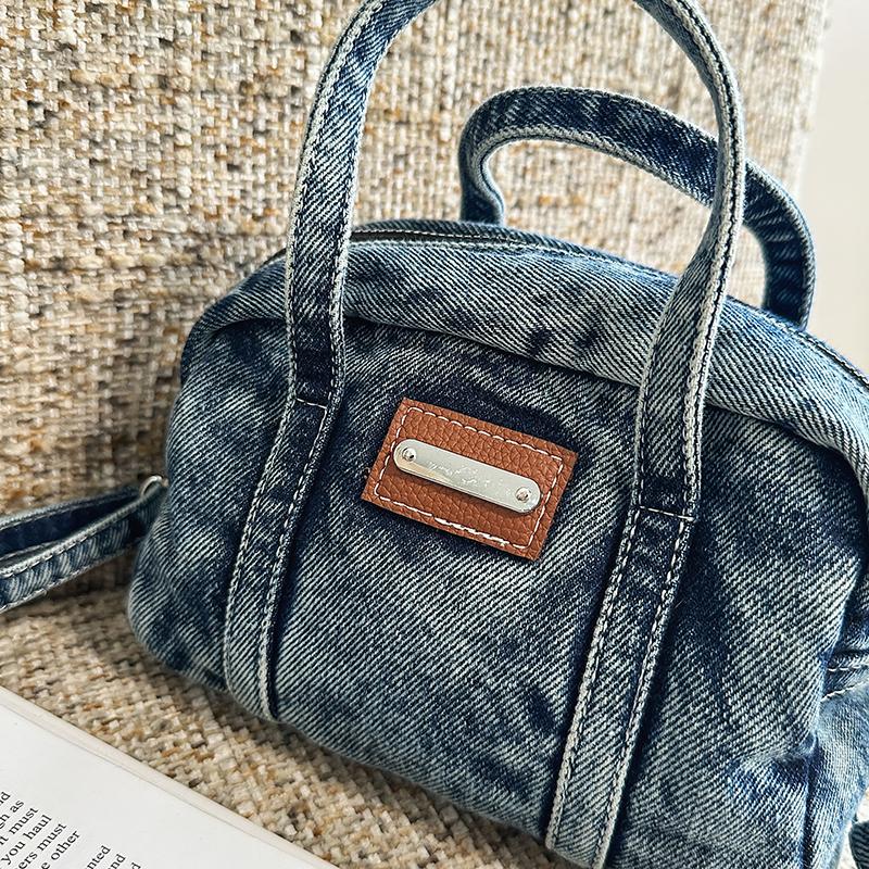 Handbag Women's Denim Vintage Shoulder Small Square Bag