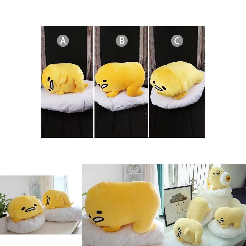 Adorable Large Gudetama Plush Pillow Soft Cuddle Cushion With Premium Pp Cotton Filling