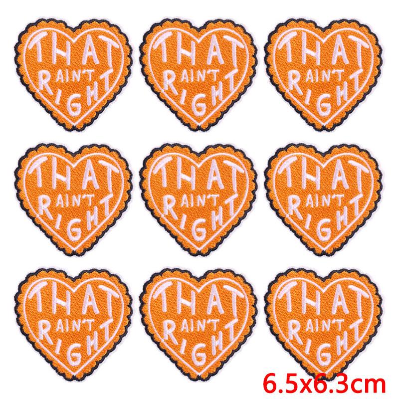 10Pcs/Lot Wholesale Fashion Cartoon Patch Iron On Patches On Clothes Letters Embroidered Patches For Clothing Applique Stickers