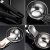 Stainless Steel Dua Purpose Ice Cream Scoop Ice Cream Scooper Multifunctional Fruit Scoop For Desserts Cupcakes Kitchen Gadgets