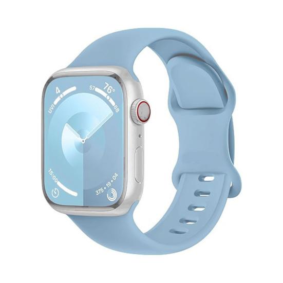 Silicone Watch Band Waterproof Sweat-Proof Replacement Band Soft Solid Color Watch Strap for Apple Watch Series Ultra 2