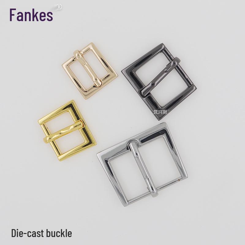 Zinc Alloy Trapezoidal Belt and Shoe Buckle - Adjustable Pin Buckle for Clothing and Accessories