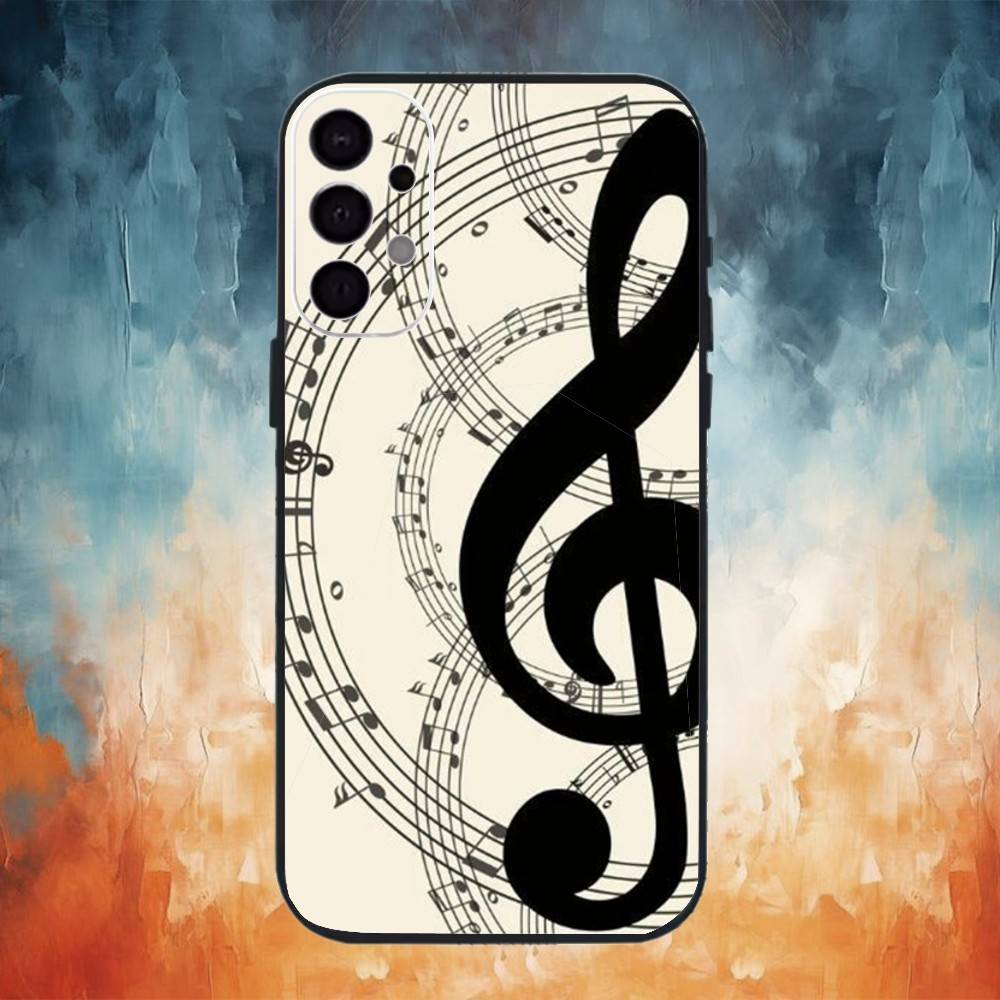 

Piano Keys Musical Phone Case For Samsung S25,S24,S21,S22,S23,S30,Ultra,S20,Plus,Fe,Lite,Note,10,9,5G Black Cover Samsung S105G