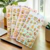 4Pcs Cute Cartoon Capybara 3D Relief Bubble Stickers Kawaii Animal Decorations DIY Scrapbook Sticker Phone Case Decoration Gifts