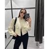 Women S Stand Collar Big Pocket Jacket Casual Outerwear