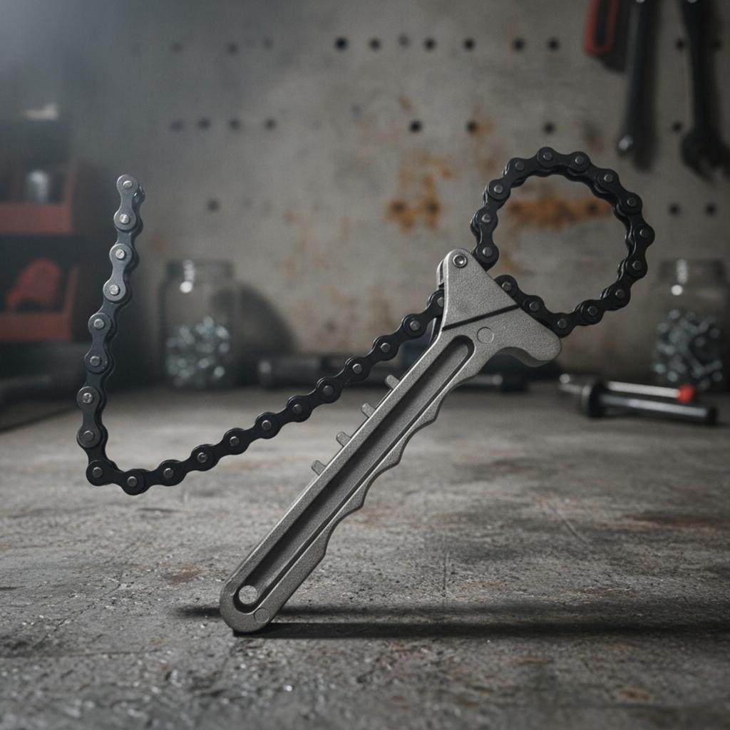 Chain Wrench NonSlip Type Textured Grip for Mechanics, Home Garage DIY Hobbyists,