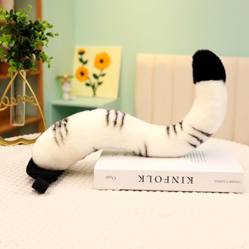 Plush Tiger Tail Animal Toy Cute Dinosaur Plushie For Kids Playroom Decor