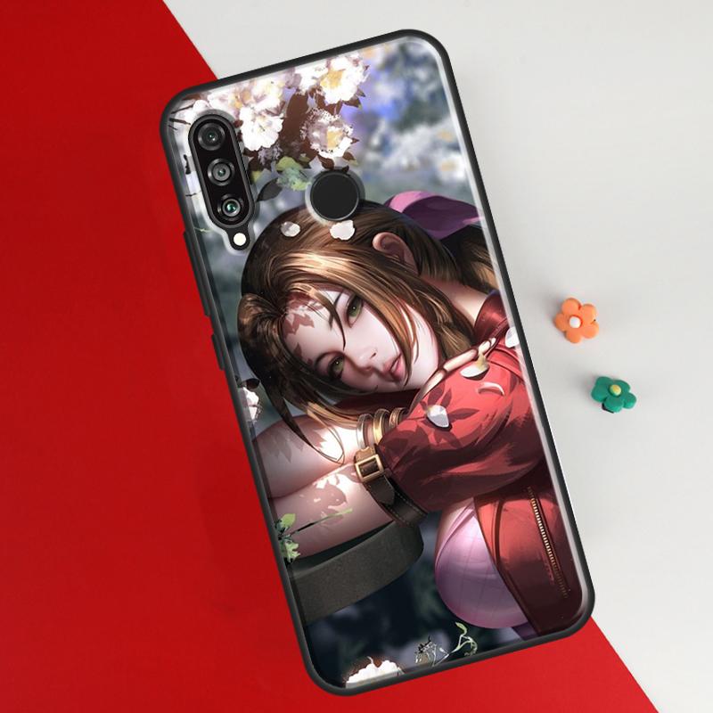 Aerith Gainsborough Final Fantasy Case For Huawei P50 Pro P20 P30 P40 Lite P Smart 2019 Nova 9 5T Cover For Honor 50 8X 9X