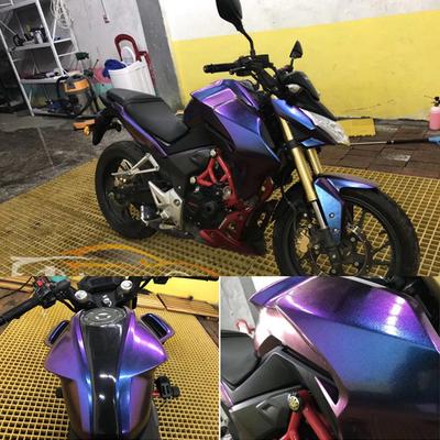 Gloss Chameleon Glitter PVC Vinyl Sticker Small Sheets for Car Interior Motorcycle Wrap Film Color Change Decals 20CM/30CM/50CM
