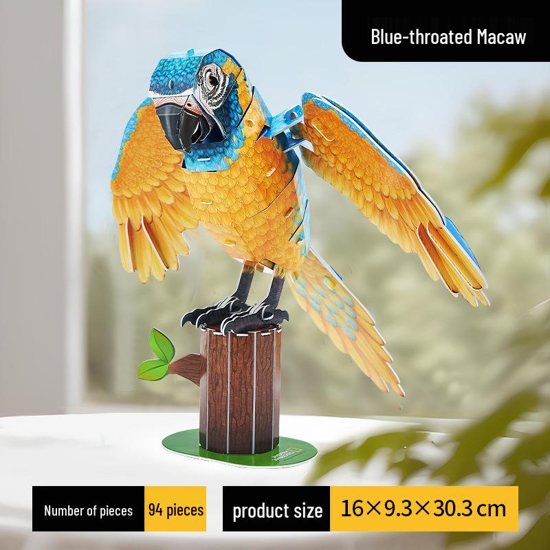 LoCube Nat Geo Kids 3D Turtle Jigsaw Puzzle - Rare Animal Model Toy