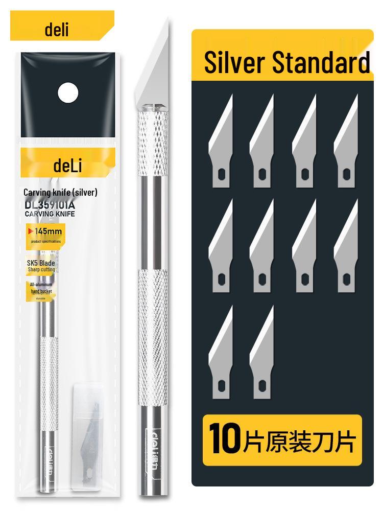 Deli Handmade Craft & Engraving Knife Set for Paper, Rubber Stamps, and Wood Carving.