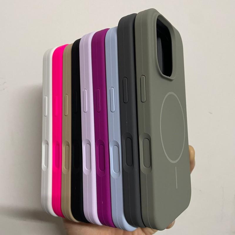 Liquid Silicone Magnetic Phone Case IPhone 17 Pro Max With Camera Button Cover Full Protection Shockproof