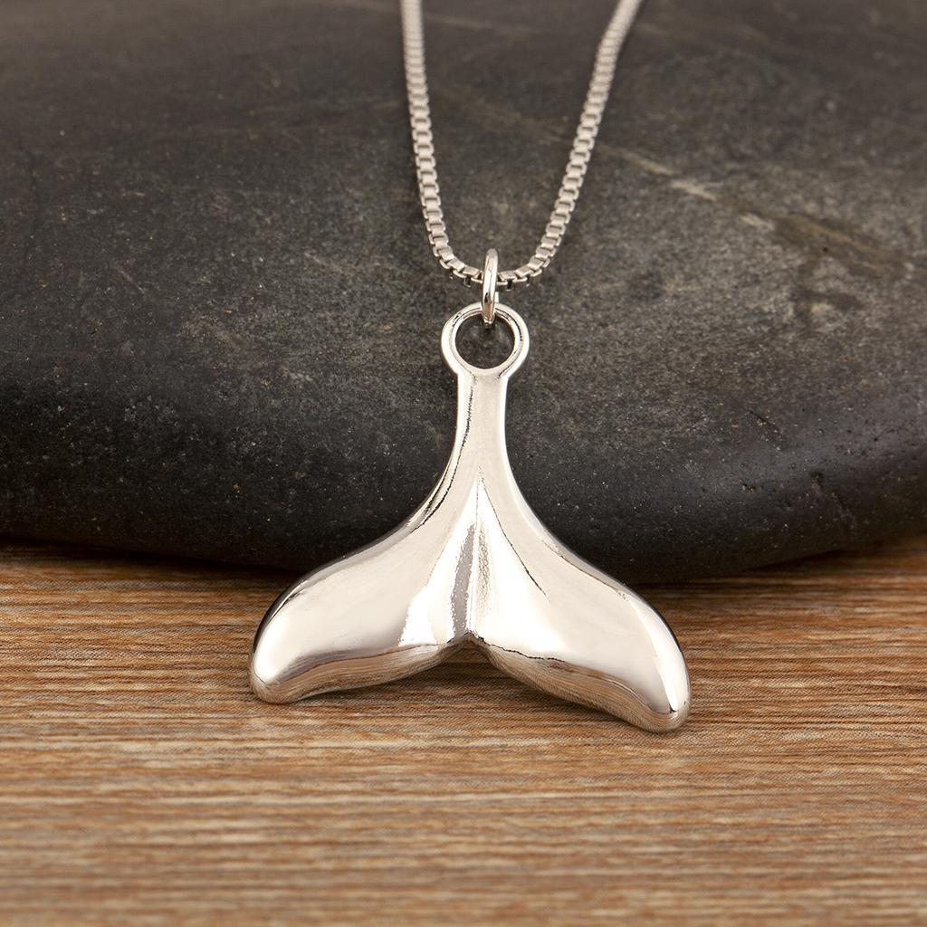 Nidin Hot Sale Original Design Mermaid Tail Shape Pendant Necklace For Women Female Fashion Versatile Chain Choker Jewelry Gifts