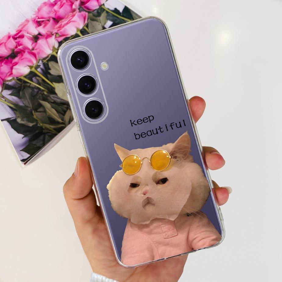 For Samsung Galaxy S24 Case S24+ New Fashion Painted Cover Soft Silicone Phone Case For Samsung S24 Ultra S 24 Plus Fundas Coque