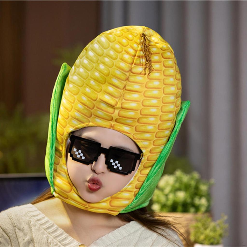 Corn Headgear Dress Up Role Play Headdress Funny Cosplay Comfortable Costume Hat