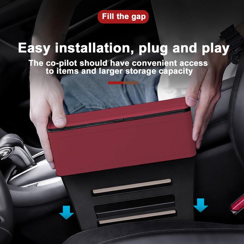 Car Seat Filler Organizer Between Seat Storage Box Multifunctional Filler Pocket Car Interior Accessories Secure Phones Keys