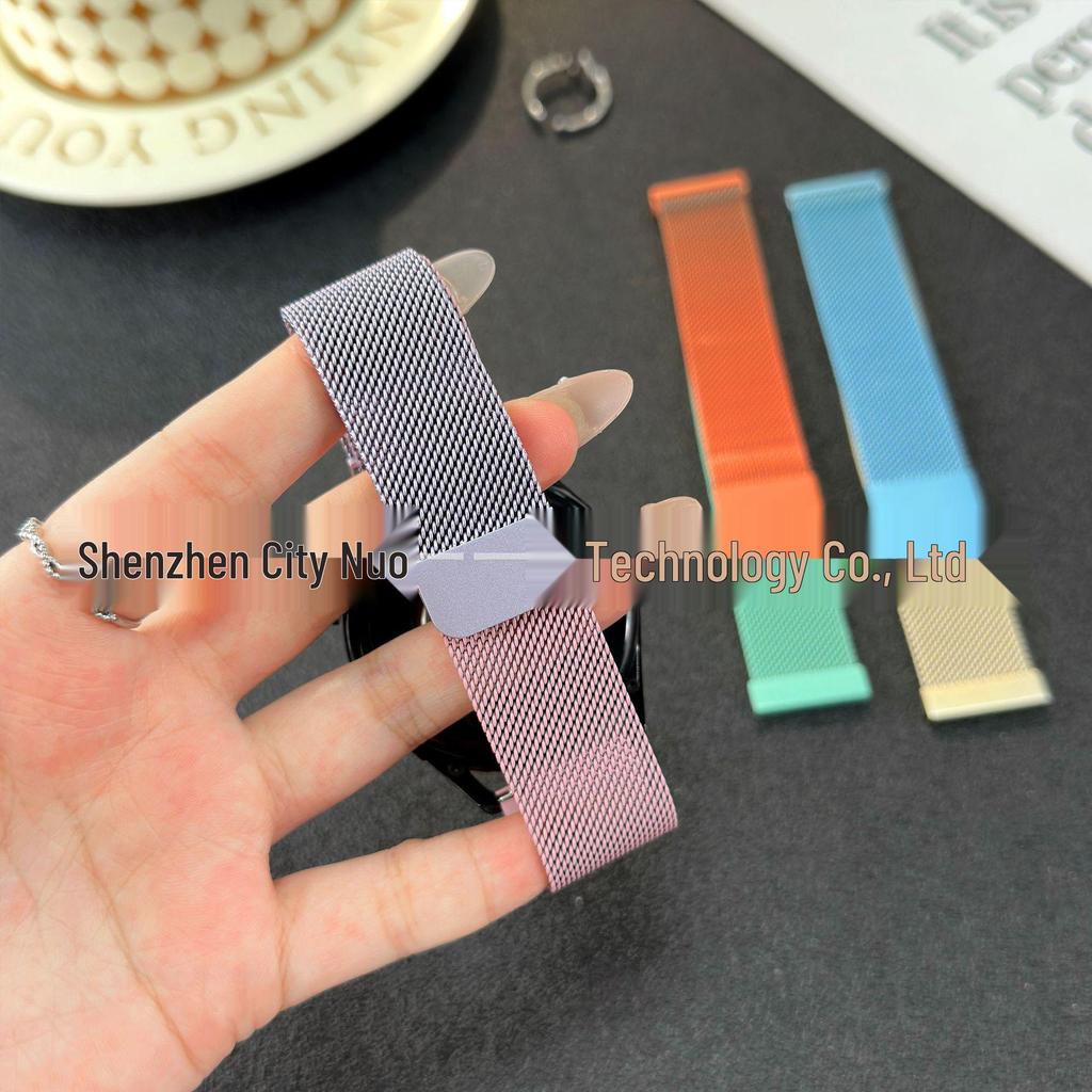 Magnetic Milanese Steel Strap for Huawei GT6, Samsung, Huami, Xiaomi, Garmin S4 - Sizes 18/20/22mm