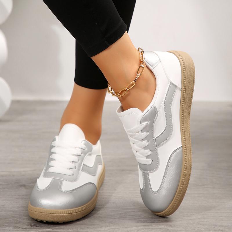 New Spring and Autumn Casual Cross-strap Sports Shoes Fashion Round Head Increase Breathable Comfortable Women's Shoes