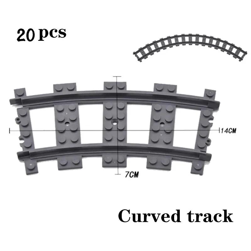 Non-Toxic City Trains Flexible Tracks Forked Straight Curved Soft Rails Track Switch Building Block Bricks Kids Diy High-Tech Creative Toy