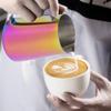 600ml Rostfritt Stål Titaniserad Kaffekanna Mjölkskumningskopp Kanna för Latte ArtFärgglad