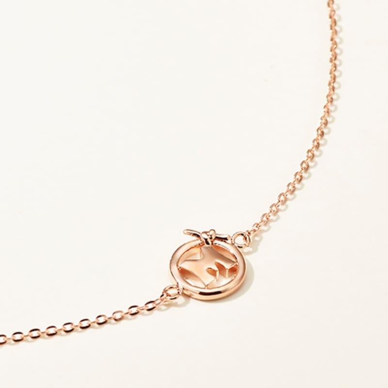 METROCITY JEWELRY M Basic Sterling Silver Rose Bracelet A231SB9204RPQ