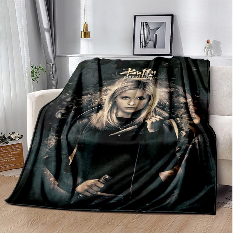 Buffy Flannel Blanket Soft Warm All-Season Throw, Design for Camping, Car Travel, Hiking Sofa, Bed, Office Perfect Gift for Parties